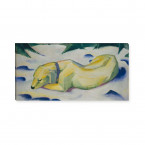 Franz Marc - liegender Hund im Schnee