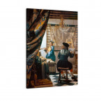 die Malkunst von Jan Vermeer als Leinwandbild