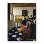 Jan Vermeer - Eine Dame am Virginal mit einem Kavalier