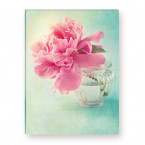 Leinwandbild - Flower - Pink peony - serenity