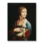 die Dame mit dem Hermelin von Leonardo da Vinci als Leinwandbild