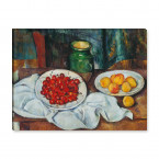 Paul Cézanne - Stillleben mit Kirschen und Pfirsichen
