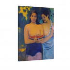 Leinwandbild Paul Gauguin zwei Frauen von Tahiti