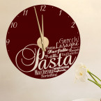 Wandtattoo Uhr - Pasta