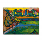 Wassily Kandinsky - Bayerisches Dorf mit Feld