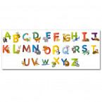 Wandsticker Set XL - lustiges Tier ABC