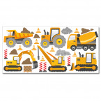 Wandsticker Set XL - Baumaschinen