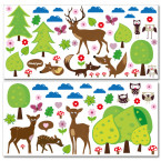 Wandsticker Mega Set - Waldtiere