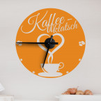 Wandtattoo Uhr - Kaffeeklatsch