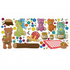 Wandsticker Set XL - Teddybären Picknick