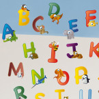 Wandsticker Set A4 - animal abc