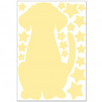 Leuchtaufkleber für Lichtschalter - Hunde Set