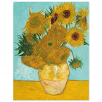 Poster Vincent van Gogh - Zwölf Sonnenblumen in einer Vase