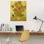 Poster Vincent van Gogh - Vierzehn Sonnenblumen in einer Vase