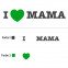 I LOVE MAMA Wandtattoo