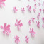 Wandtattoo 3D - Blumen rosa