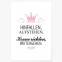 Poster mädchen hinfallen aufstehen krone richten