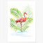Poster Flamingo im Wasser