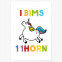 poster i bims 1 1horn