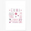 Poster individuell zur Geburt rosa