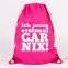 juniwords turnbeutel ich muss erst mal gar nix! pink