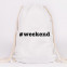 JUNIWORDS Turnbeutel #weekend