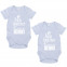 JUNIWORDS Babybodies "Born together twins forever" | 2er Set