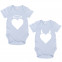 JUNIWORDS Babybodies "Herz Engelchen & Herz Teufelchen" | 2er Set