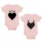 JUNIWORDS Babybodies "Herz Engelchen & Herz Teufelchen" | 2er Set