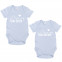 JUNIWORDS Babybodies "I love my twin brother & I love my twin sister" | 2er Set