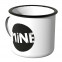 JUNIWORDS Emaille Tasse MINE