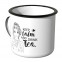 Emaille Tasse Keep calm and drink tea