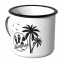 Emaille Tasse Summer Time