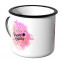 Emaille Tasse Happy Birthday - Aquarell