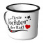 JUNIWORDS Emaille Tasse Beste Tochter der Welt