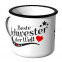 JUNIWORDS Emaille Tasse Beste Schwester der Welt