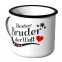 JUNIWORDS Emaille Tasse Bruder Enkel der Welt