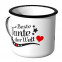 JUNIWORDS Emaille Tasse Beste Tante der Welt