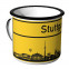 JUNIWORDS Emaille Tasse Ortschild Stuttgart