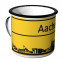 JUNIWORDS Emaille Tasse Ortschild Aachen