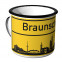 Emaille Tasse Ortschild Braunschweig