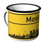 Emaille Tasse Ortschild Moskau