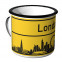 JUNIWORDS Emaille Tasse Ortschild London