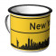 Emaille Tasse Ortschild New York