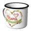 Emaille Tasse Danke Mama - Ich hab dich lieb
