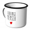 Emaille Tasse Lieblingsmensch