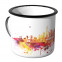 JUNIWORDS Emaille Tasse Skyline Berlin