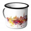 Emaille Tasse Skyline Rostock