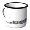 Emaille Tasse Skyline Heidelberg bei Nacht