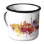 Emaille Tasse Skyline Wien